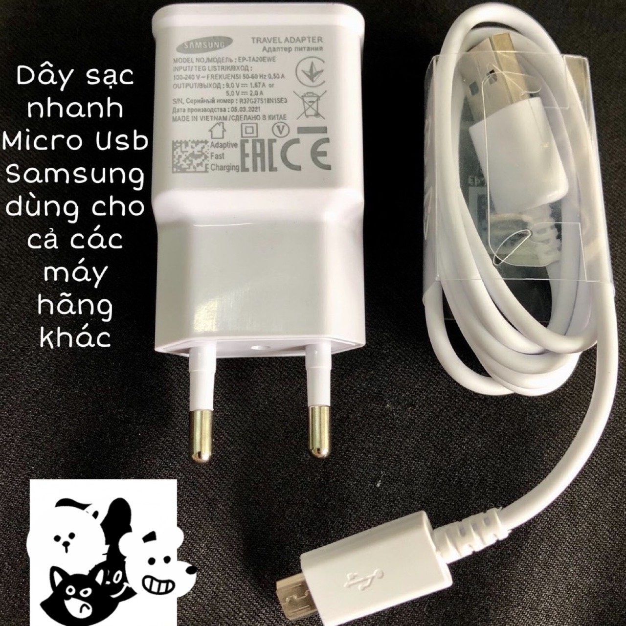 Bộ sạc nhanh Sam sung chuẩn 3.0 new