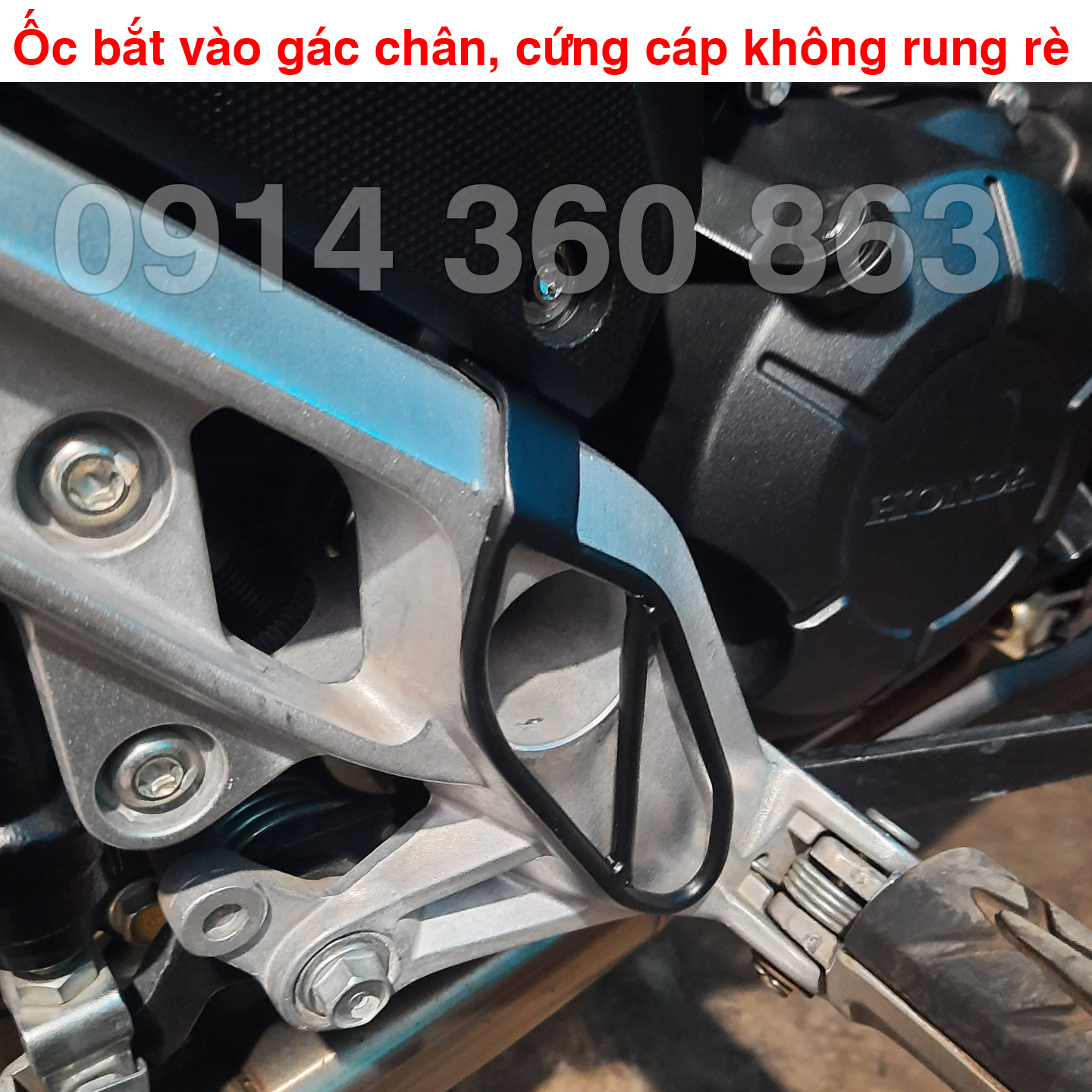 Che gác chân Winner X tránh đen giày