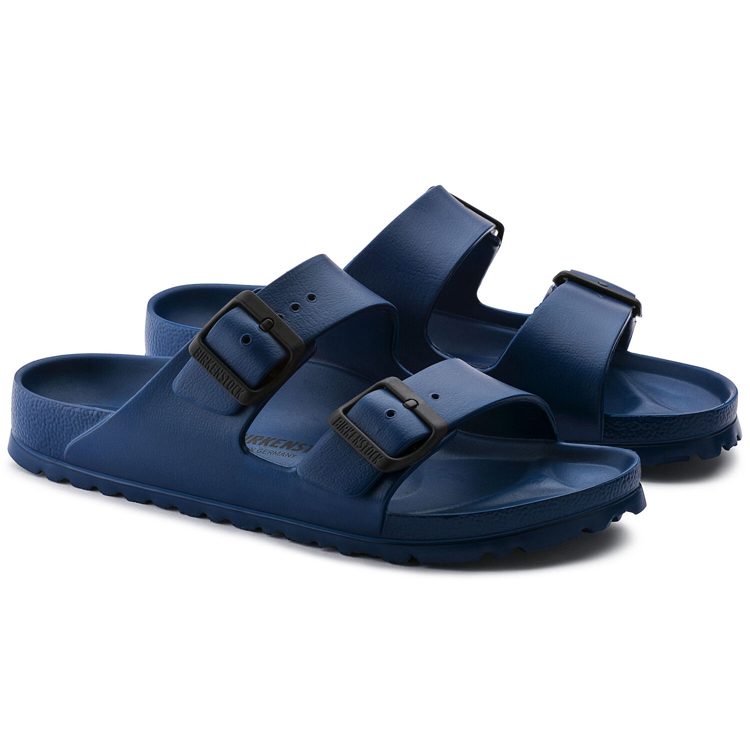navy blue rubber birkenstocks
