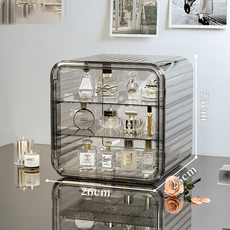Perfume storage display cabinet transparent acrylic dust-proof storage rack desktop dressing table cosmetics storage box