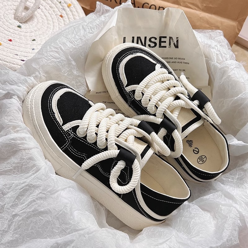 RENBEN New style women's high-looking canvas shoes, breathable, skirt, casual shoes and sneakers