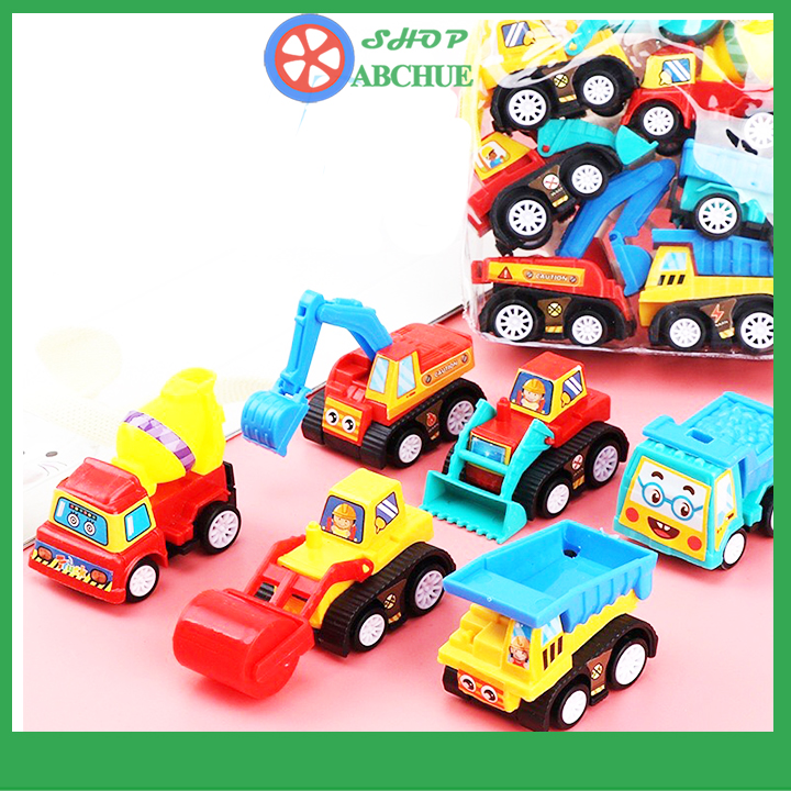 Đồ chơi trẻ em ,đồ chơi ô tô mini chạy đà set 6 món