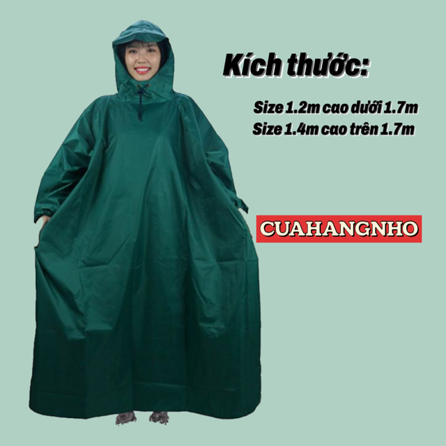 ÁO MƯA BÍT VẢI DÙ DA CÁ