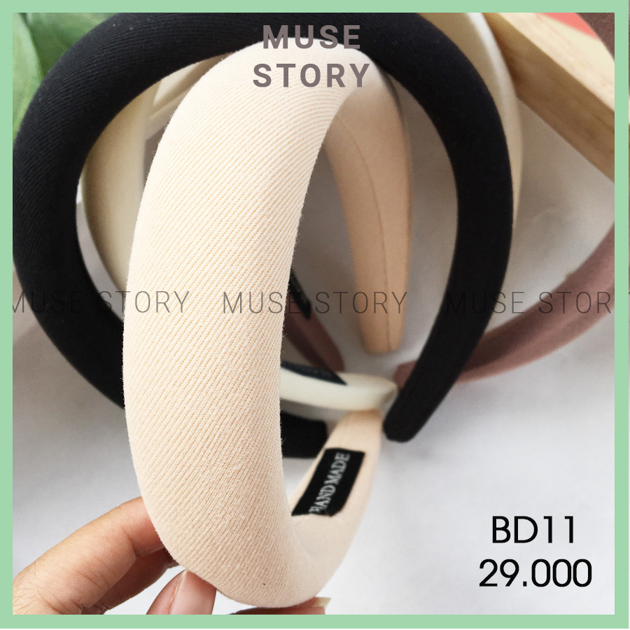 Băng đô, bờm tóc vải gân tiểu thư