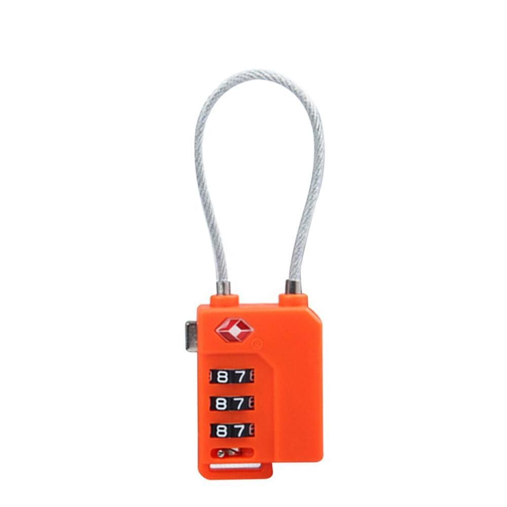 Tengji pc nhựa chống trộm hải quan mã khóa ổ khóa va li hành lý khóa mã hóa tủ tủ locker 3 chữ số mật khẩu khóa dây thép an ninh khóa
