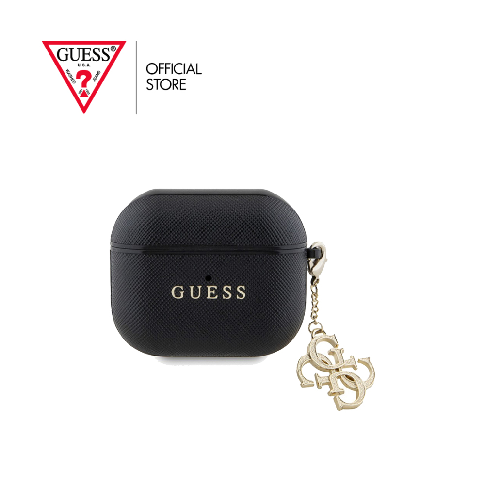 Guess Custodia Per AirPods 3 – Collezione Saffiano Script Metal – Con Dettaglio Metallico – Protezione Elegante – CG Mobile - 2