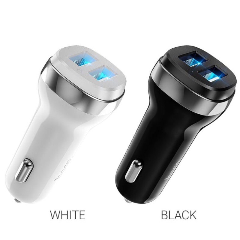 Tẩu sạc nhanh hoco z40 cho ô tô 2 cổng usb 2.4a