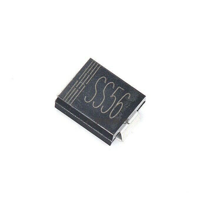 10pcs ss56 sk56 5a/60v sr560 smc do-214ab schottky diodes