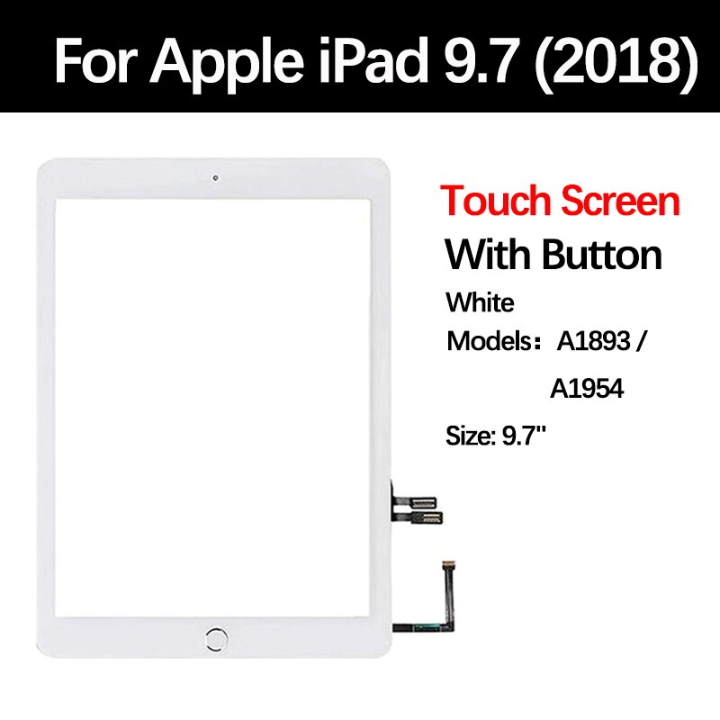 Lcd touch screen for suitable for apple ipad 6 6th gen a1954 a1893 ipad 9.7 2018 assembly digitizer front glass display panel replacement