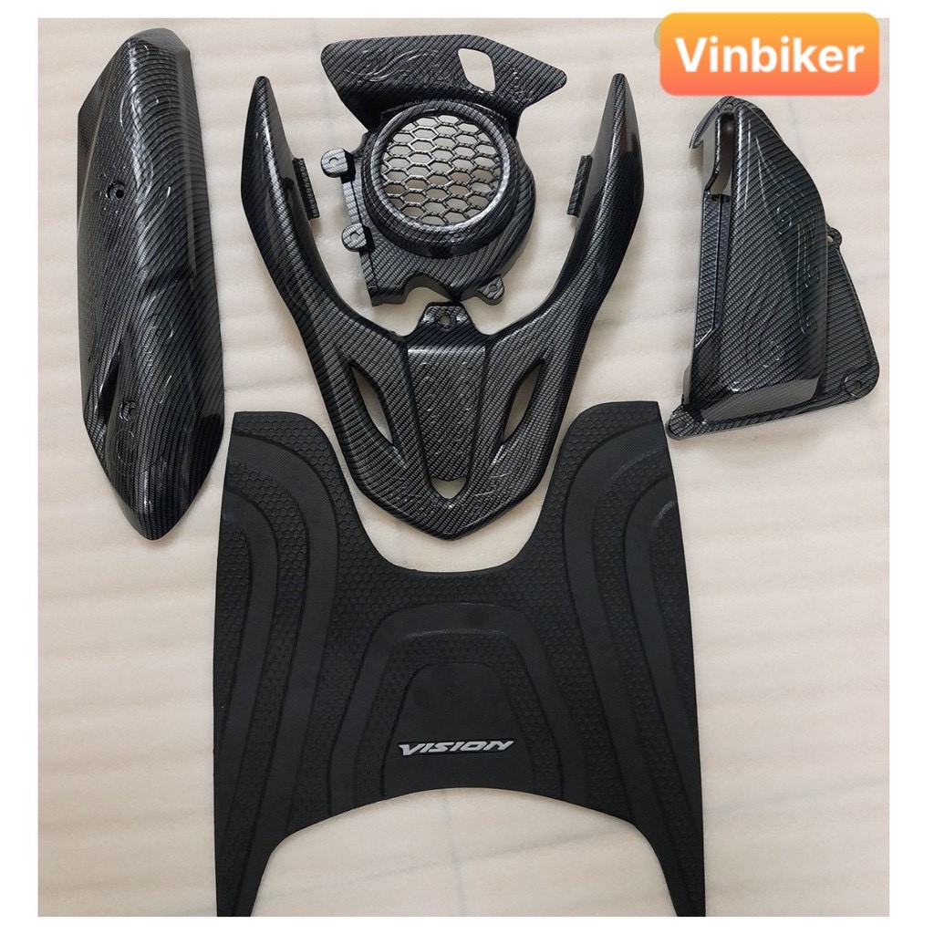 Ốp carbon xe vision 2021 - 2023 cực đẹp