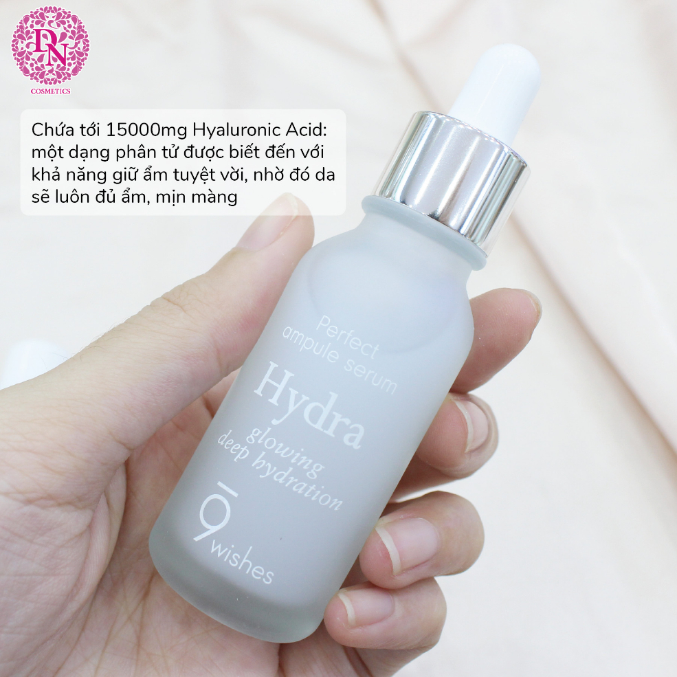 Tinh chất dưỡng ẩm 9 Wishes Hydra Glowing Deep Hydration Ampule Serum