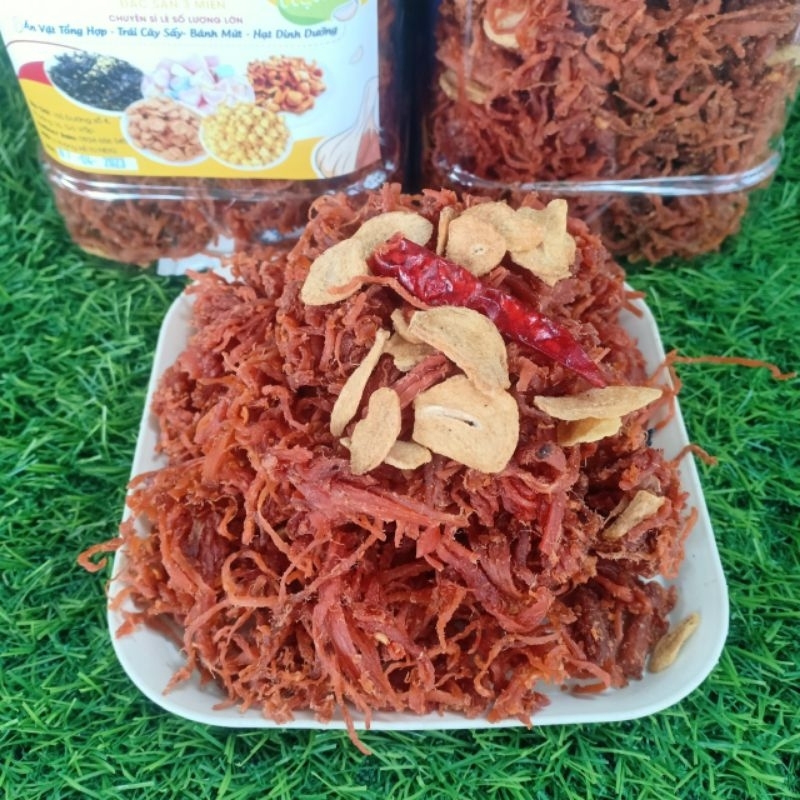 Khô Heo Cháy Tỏi - Khô Heo 500gr [HÌNH THẬT 100%]