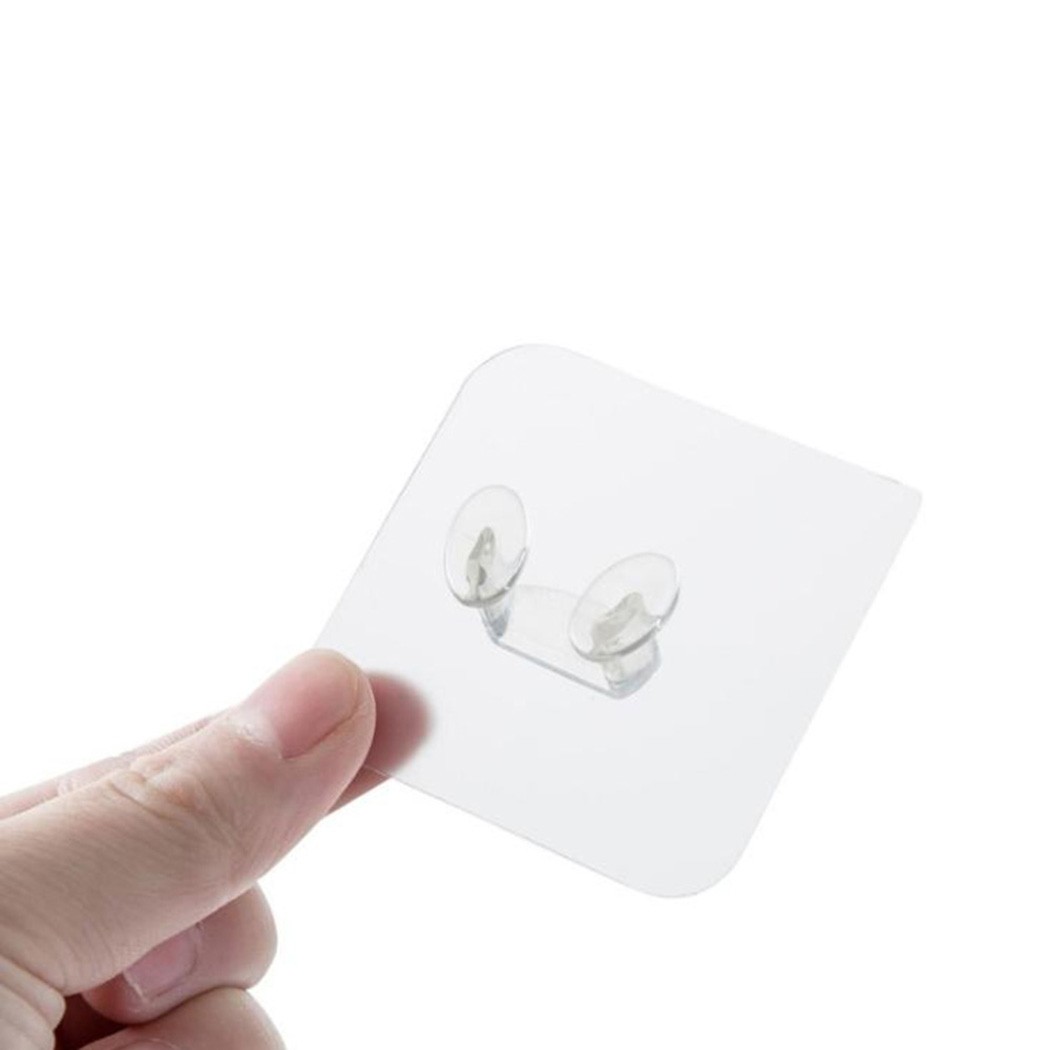 Plastic Wire plug bracket hook 6*6*2cm Storage Hook 1PCS White Punch-free