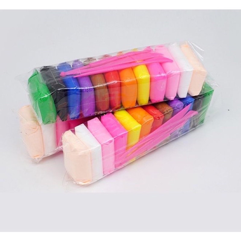 Đất nặn/Đất sét tự khô 12 màu cho bé