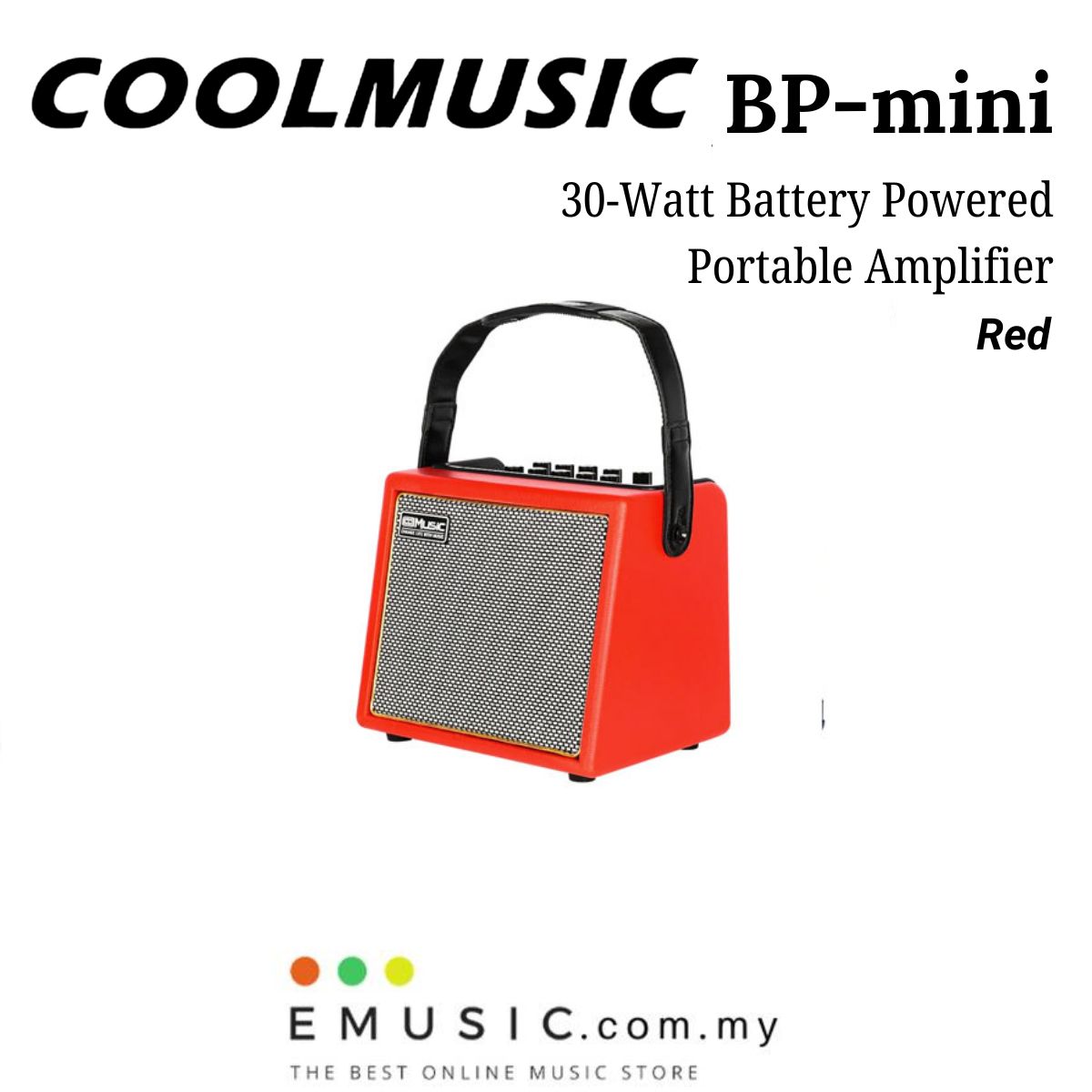 Cool Music 30Watt Battery Powered Portable Amplifier BPMini BP Mini