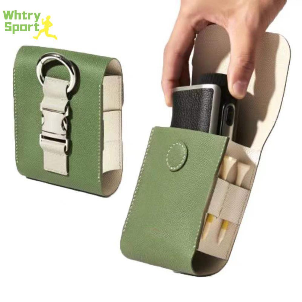 WHTRY Golf Accessory Golf Stitching Case Shockproof Case Leather Protective Case Waterproof Box Diastimeter Case For Golf Golf Ball Bag Leather Storage Case Golf Rangefinder ic Case