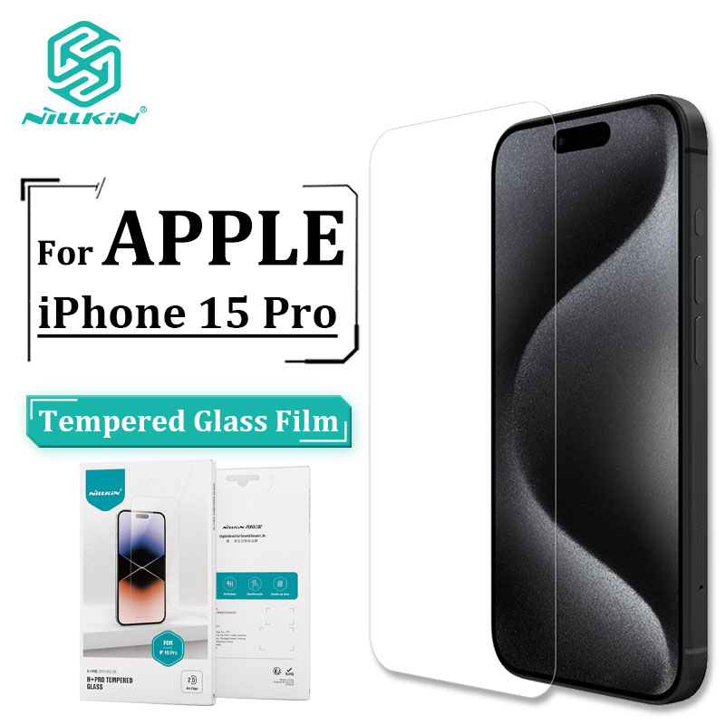 Nillkin Ultra Thin 9H Tempered glass for iPhone 15 Pro Screen Protectors H + Pro 0.22MM Anti-glare Explosion-Proof Protective Tempered Glass Film