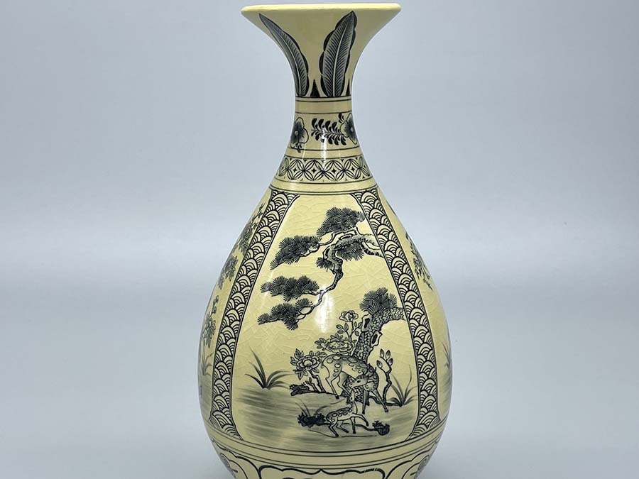 Bình Tỳ Bà H33 Gốm Chu Đậu