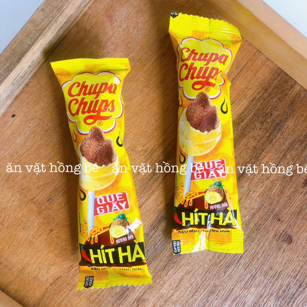 Kẹo mút Chupa chups nhân gum thổi (gói 12g)