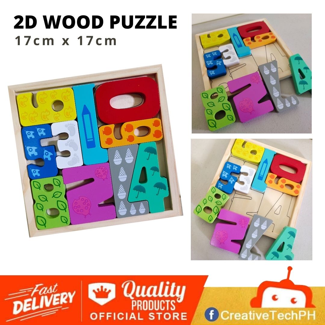 Number 2D Wood Jigsaw Puzzle Educational Toys by CreativeTech | Lazada PH