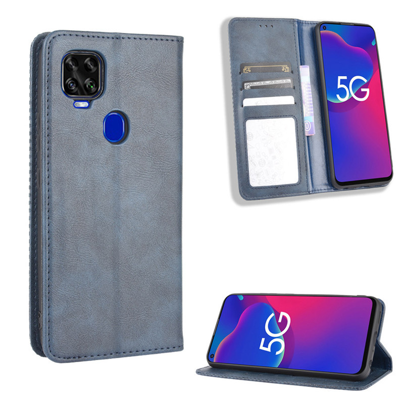 ZTE Blade V2020 Case with Card Holder,Leather Wallet Case with Flip Card Slots, Kickstand & Magnetic Closure for ZTE Blade V2020.