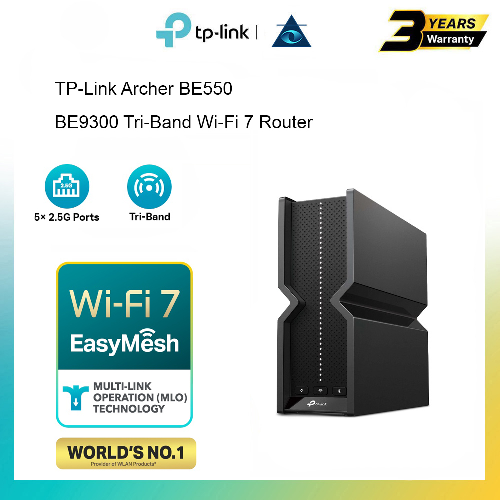 Archer BE550/BE9300トライバンドWi-Fi7ルーター（tp-link BE550 