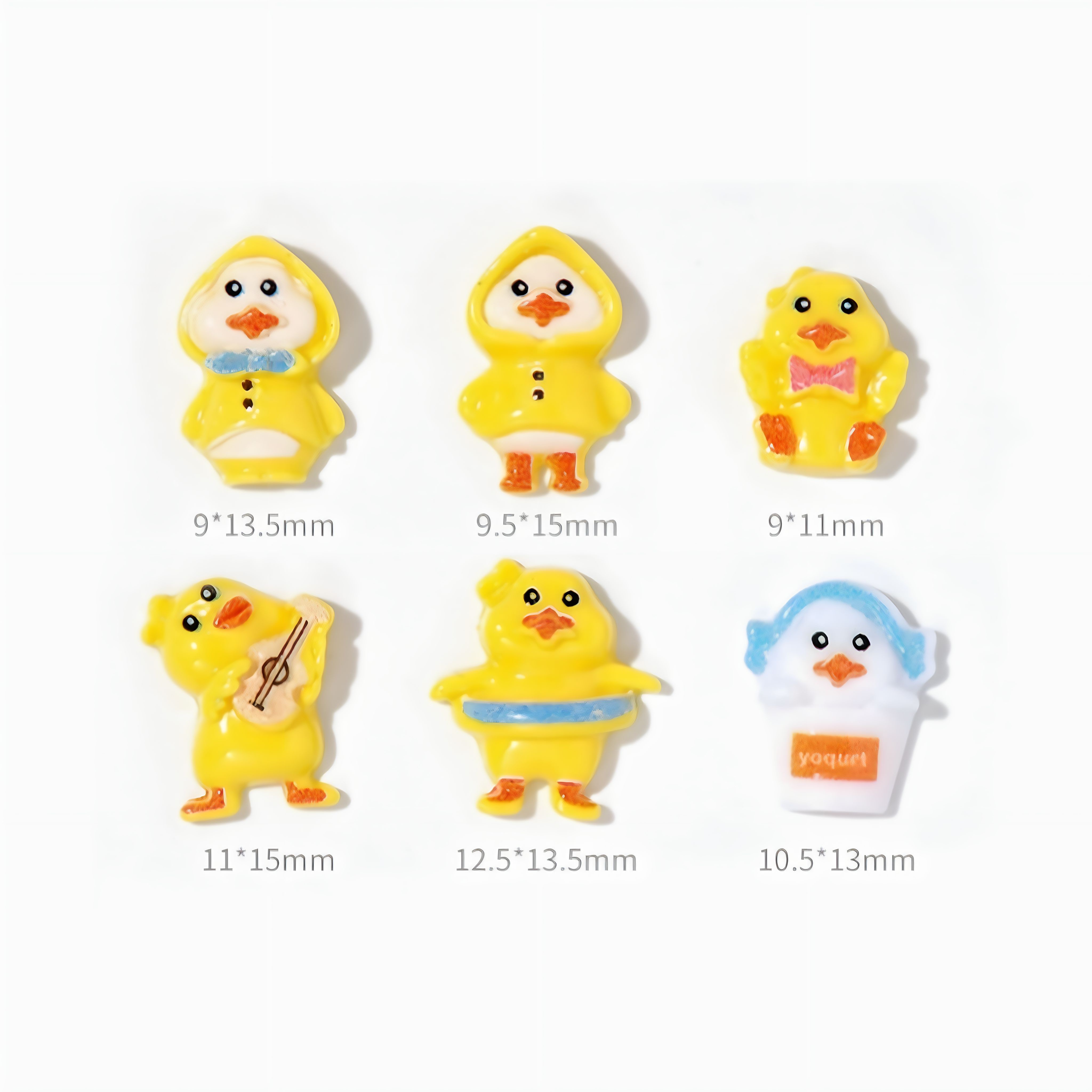 Charm Hoạt Hình Vịt Vàng Đáng Yêu Trang Trí Móng