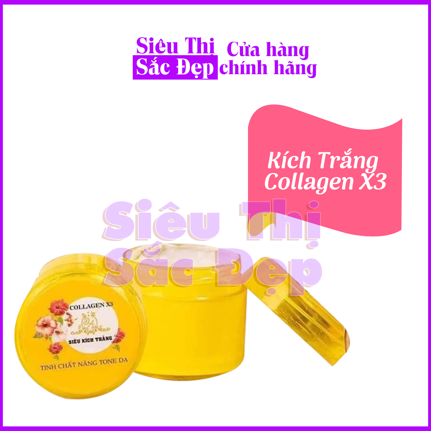 [HCM] Siêu kích trắng collagen x3 (Xịn)