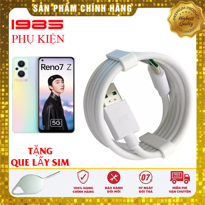Cáp sạc nhanh vooc cho oppo reno7 z 5g chính hãng