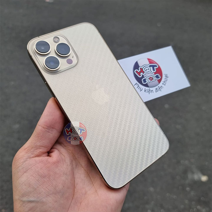 Dán decal vân carbon mặt lưng cho IPhone 13 Pro Max / 13 Pro / 13 / 13 Mini