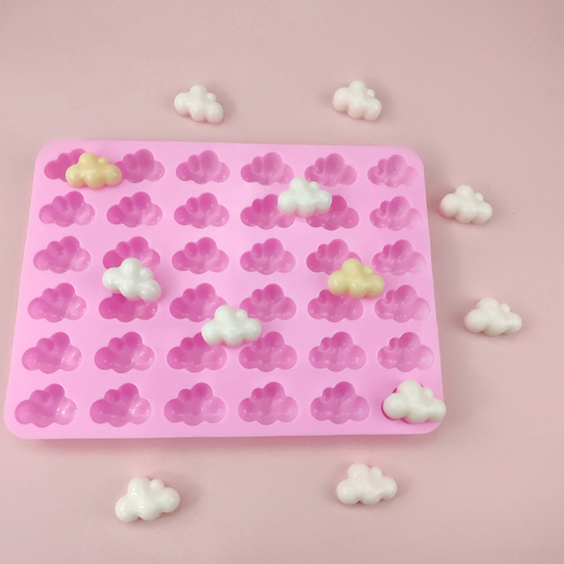 36 Cavities Cloud Shape Silicone Mold Fondant Cake Decor DIY Jelly Ice Cube Pudding Baking Tool Epoxy Resin Mold Bakeware.