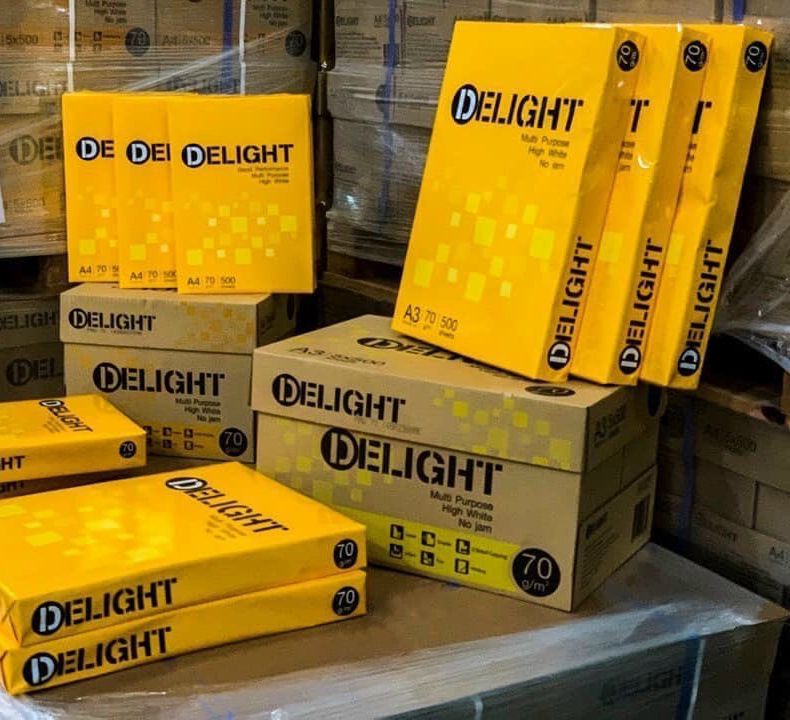 Giấy photocopy Delight A4 70gsm / A3 70gsm (Ream 500 tờ)