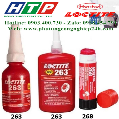 Keo 263 - 50ml khóa ren màu đỏ