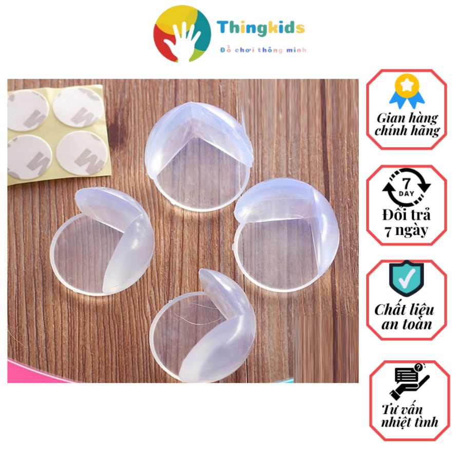 Combo 04 miếng bịt góc bàn silicol - Thingkids