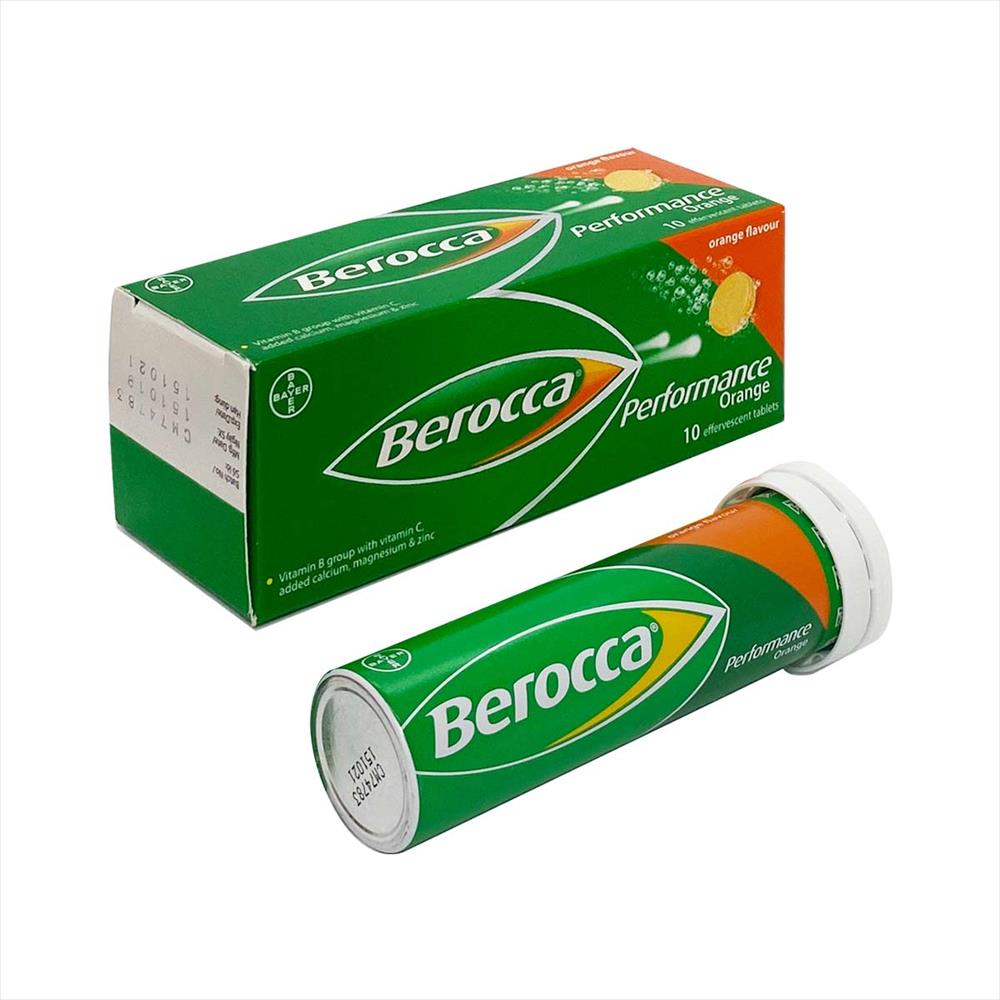 Viên sủi Berocca Performance orange vị cam Bayer (T/10v)