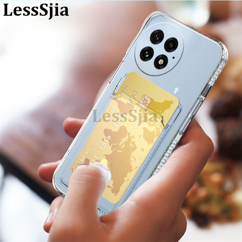 Phone cover OnePlus 13 Back case Classic Silicone Soft Transparent with Card Slot Shockproof For OnePlus 13 Phone cases.