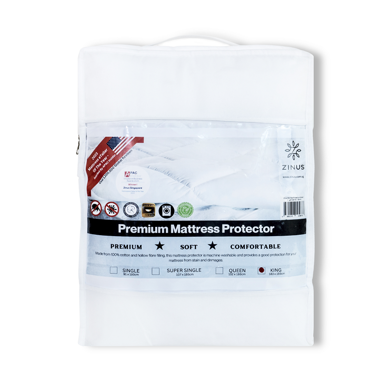 Zinus Premium Mattress Protector (4 Straps) Lazada Singapore
