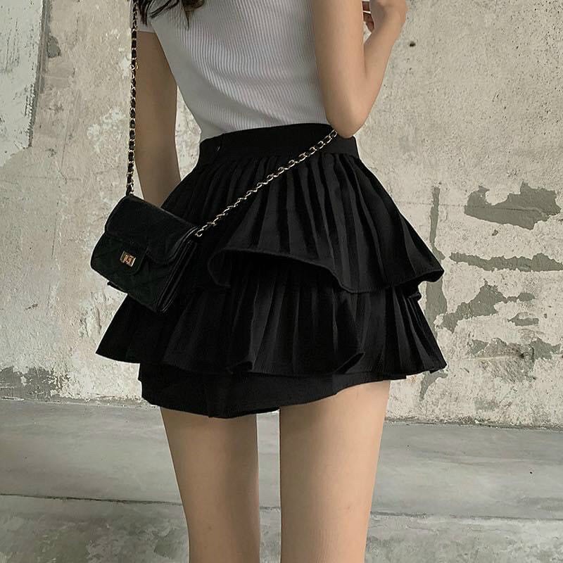 [HCM]CHÂN VÁY DẬP LY HAI TẦNG SIÊU HOT M001