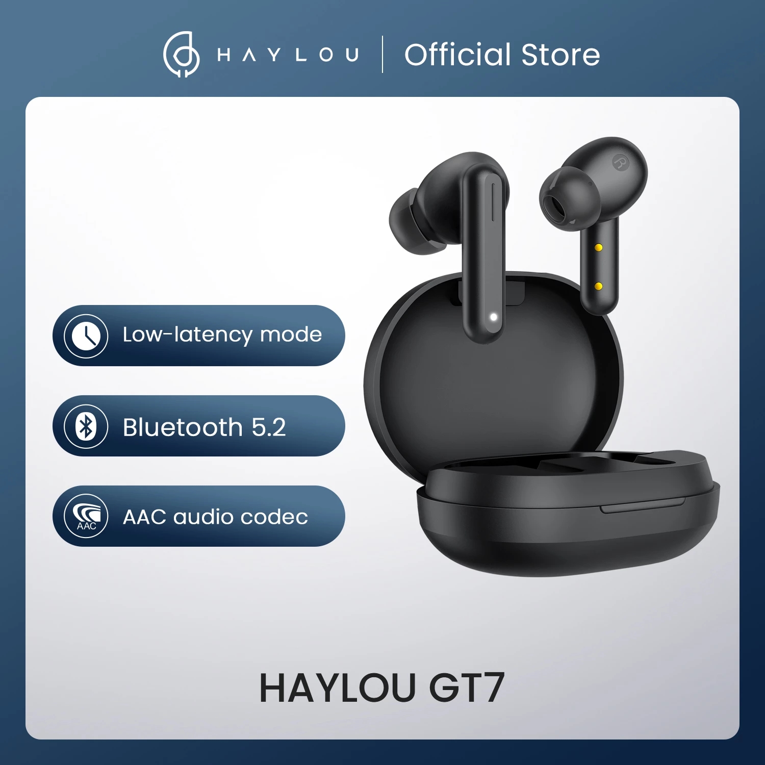 Tai nghe bluetooth 5.2 không dây Haylou GT7 mới chơi game nhạc thể thao độ thumbnail