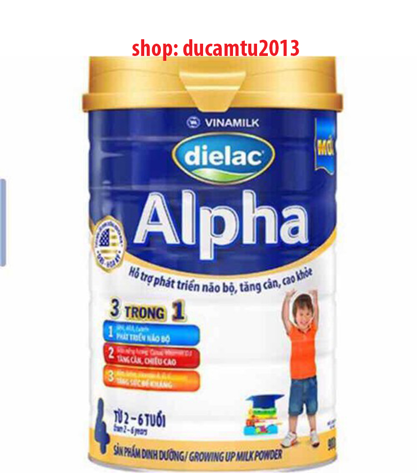 Sữa bột Dielac Alpha 4 -900g HSD 2-2025