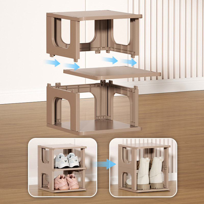 XINLANYASHE shoe box storage drawer Clothes storage drawers, shoe boxes, boxes, plastic boxes, storage boxes, storage cabinets, plastic boxes, storage boxes, storage cabinets Household Laminated Shoe Box multi-tiered bookshelf Dessert storage cabinet chil