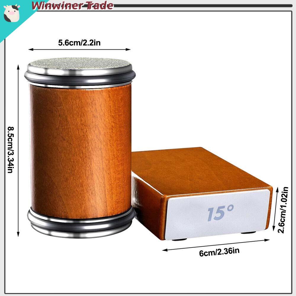 Rolling Knife Sharpening System Sharpener Makes Easy 15 & 20 Degree Sharpening Knife Sharpeners & Blocks