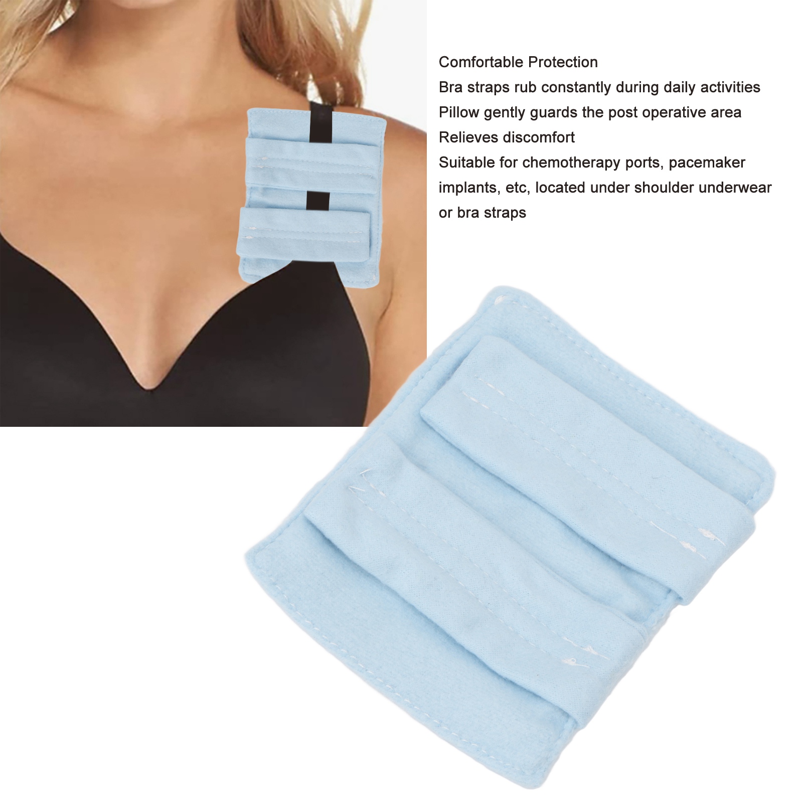 Wondering] Health Pacemaker Pillow Soft Prevent Slip Bra Strap