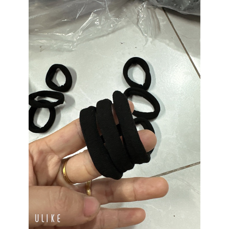 Set 5 dây chun buộc tóc màu đen - Dây chun buộc tóc có giãn loại tốt