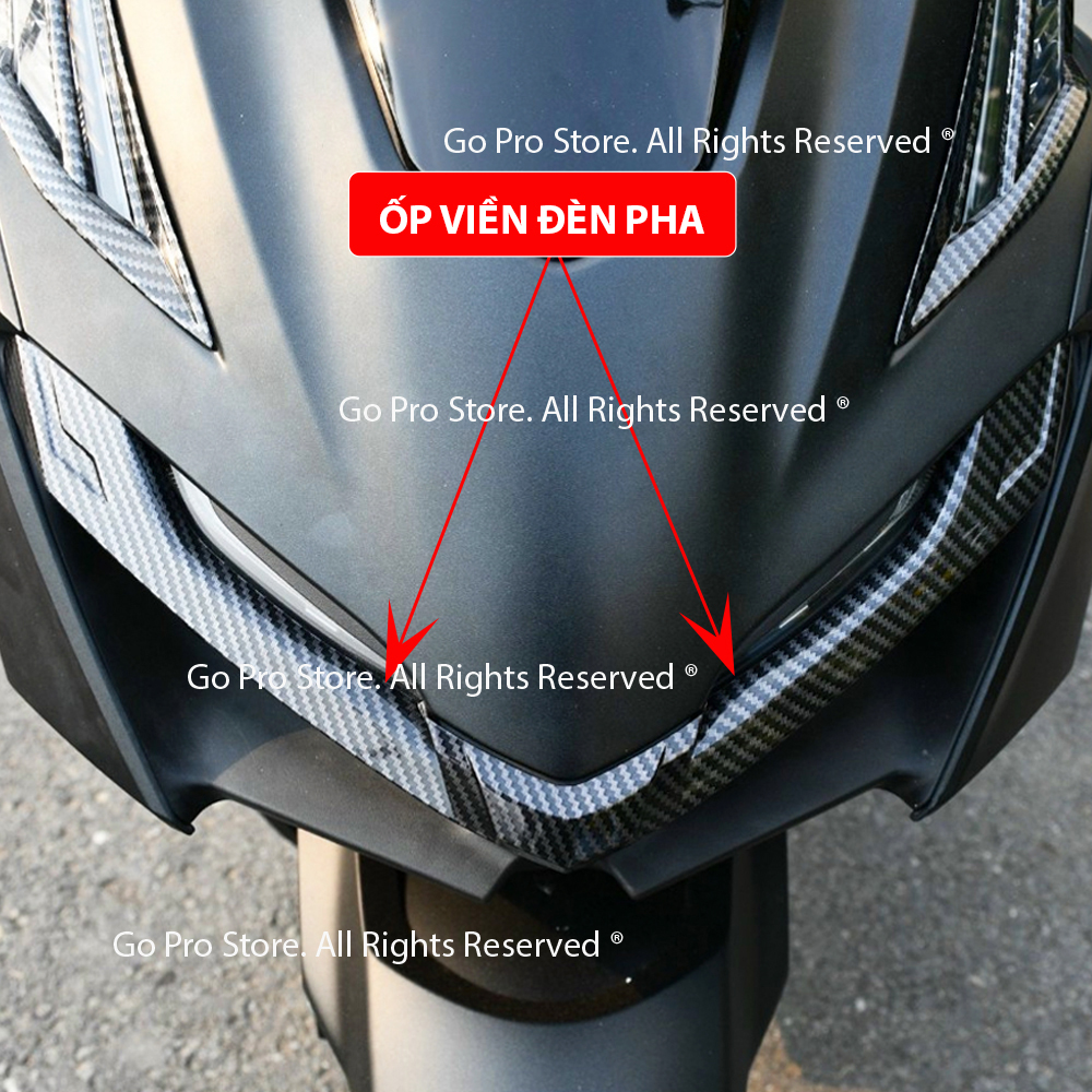 Ốp Viền Đèn Pha (Mí Mắt) VARIO 160cc 2022
