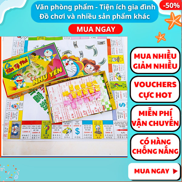 Bộ cờ tỉ phú bằng nhựa,Bộ cờ tỷ phú bằng nhựa,Gía rẻ,Giải trí,Aplusmart