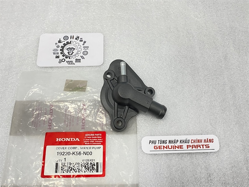 Nắp bơm nước sonic, winner, gtr chính hãng honda indo 19220k56n00