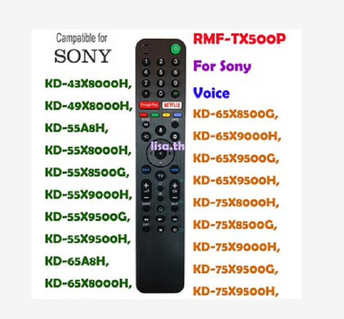 New voice rmf-tx500p for son y voice tv remote with netflix google play kd85x8500g kd85x9500g x85g series x95g series rmf-tx500p voice 4k tv kd-65x9500g netflix google play kd-43x8000h kd-49x8000h kd-55a8h kd-55x8000h kd-55x8500g kd-55x9000h