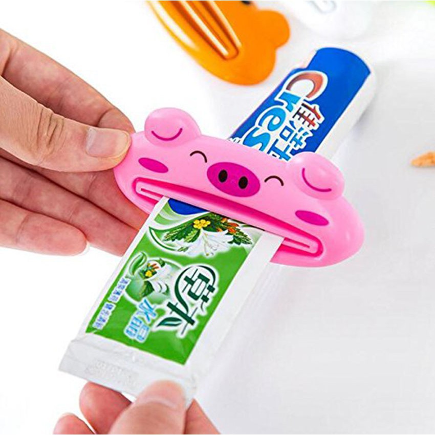 COMBO 2 DỤNG CỤ KẸP KEM ĐÁNH RĂNG TIẾT KIỆM HÌNH THÚ