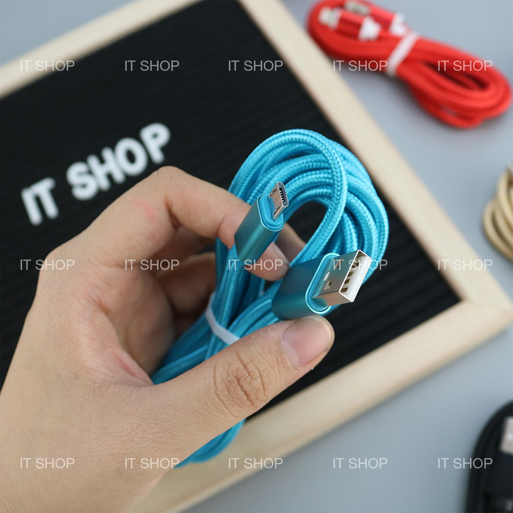 Cáp sạc dây bọc dù đầu Micro USB, Lightning TooYoo TY0212